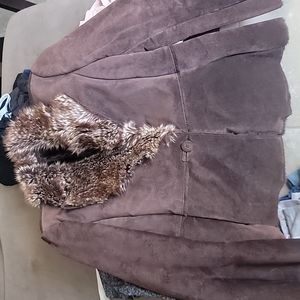 Colebrook brown suede jacket